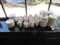 Illy Porcelain:  (18) Espresso Cups; (27) Coffee Cups; Abundance of Saucers