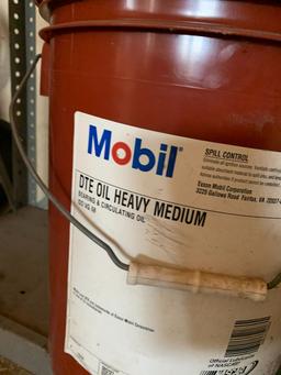 (3) Partial 5 Gallon Buckets of Circulating & Way Oil