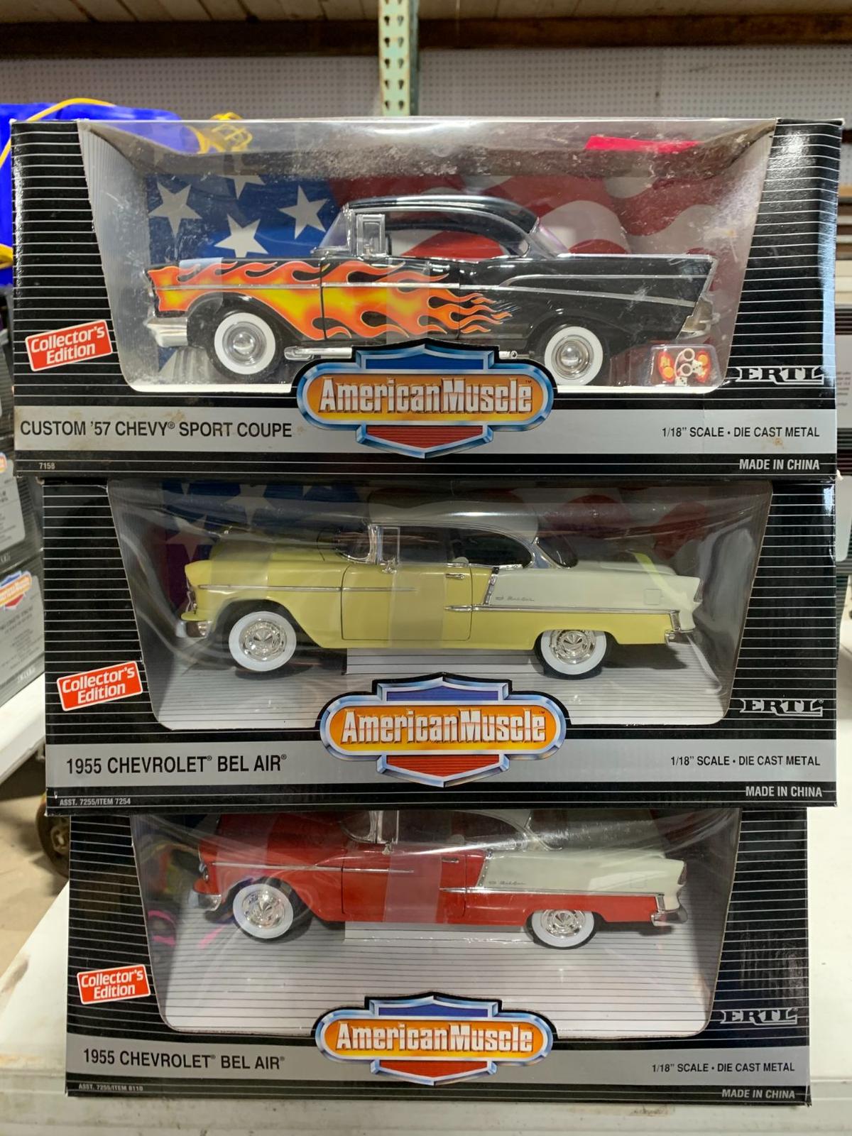 (6) American Muscle 1:18 Scale Diecast Cars