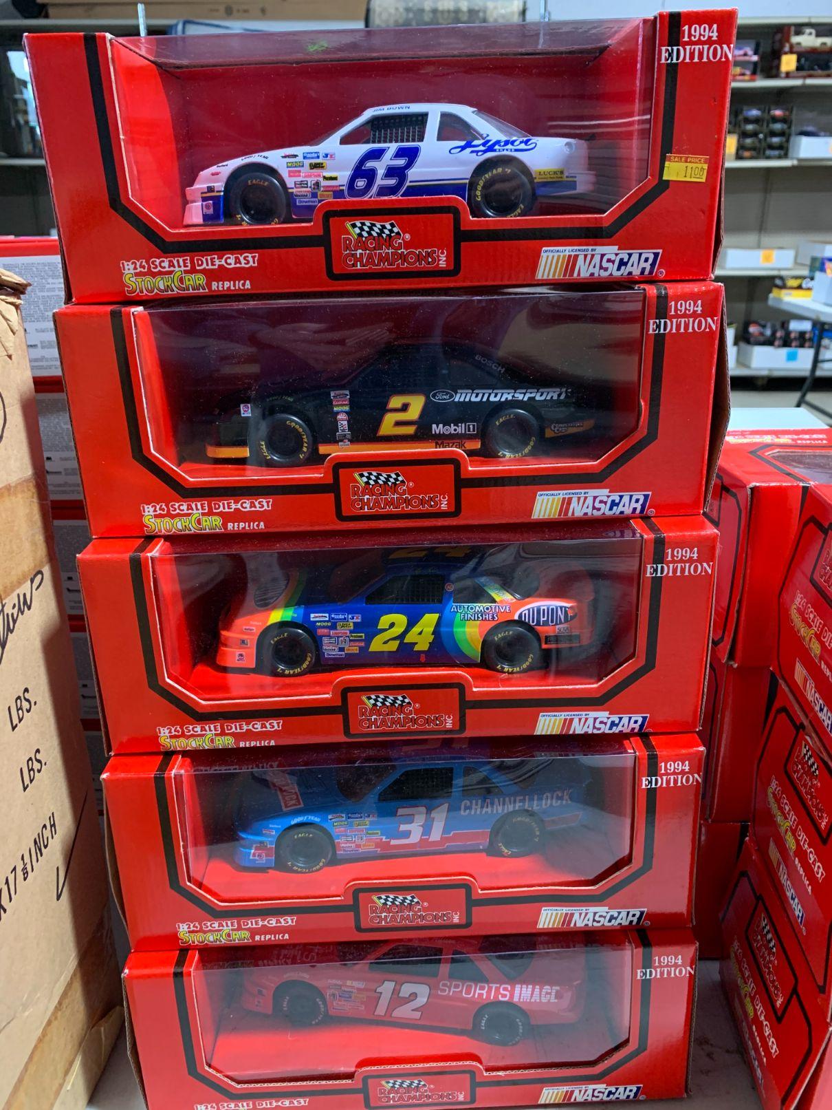 (11) Racing Champions 1:24 Scale Diecast Stock Car Replicas