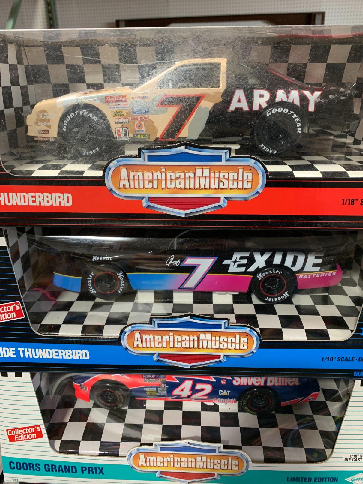 (5) American Muscle 1:18 Scale Diecast Cars