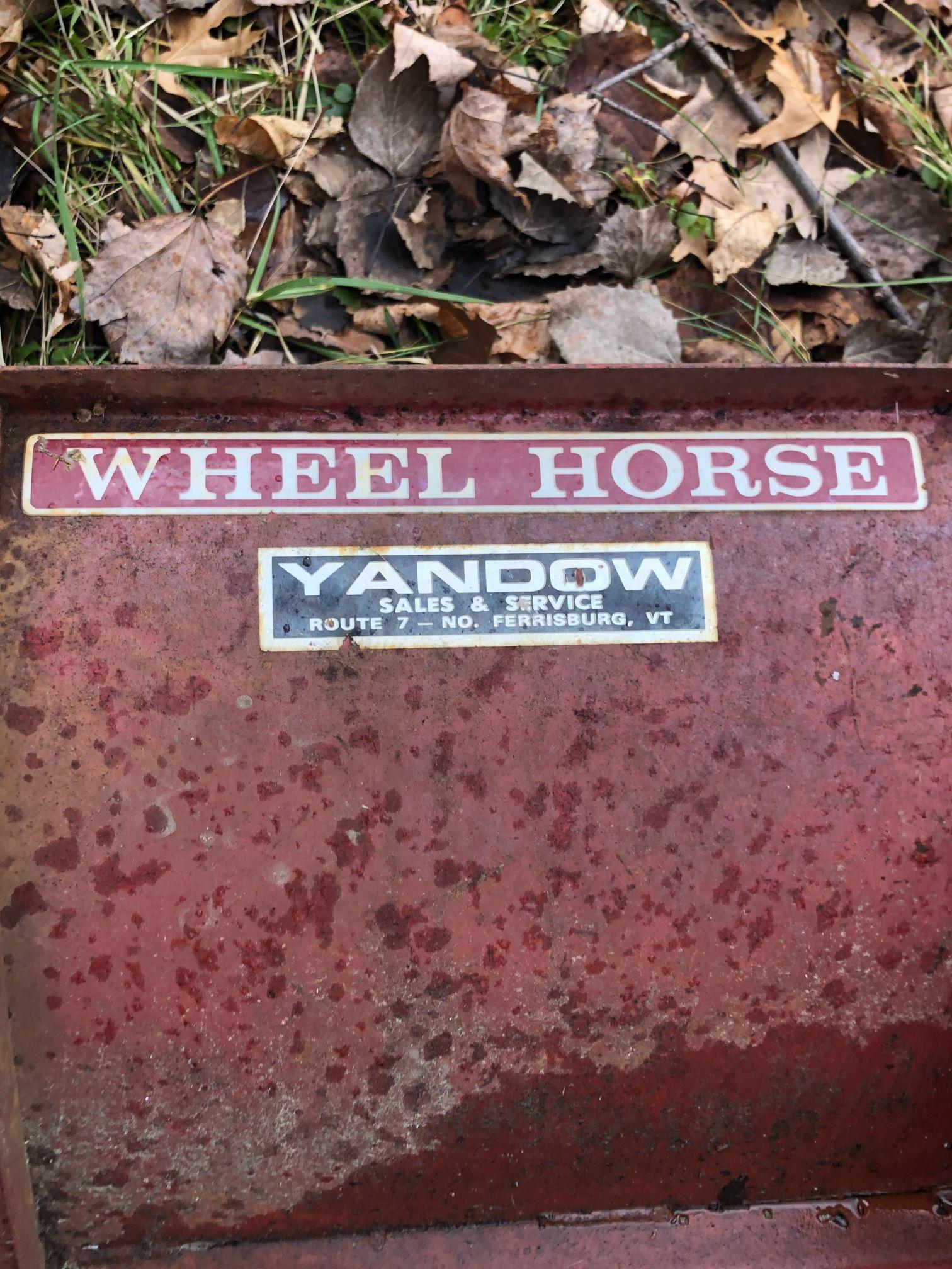 Vintage Wheel Horse 42" Snowplow