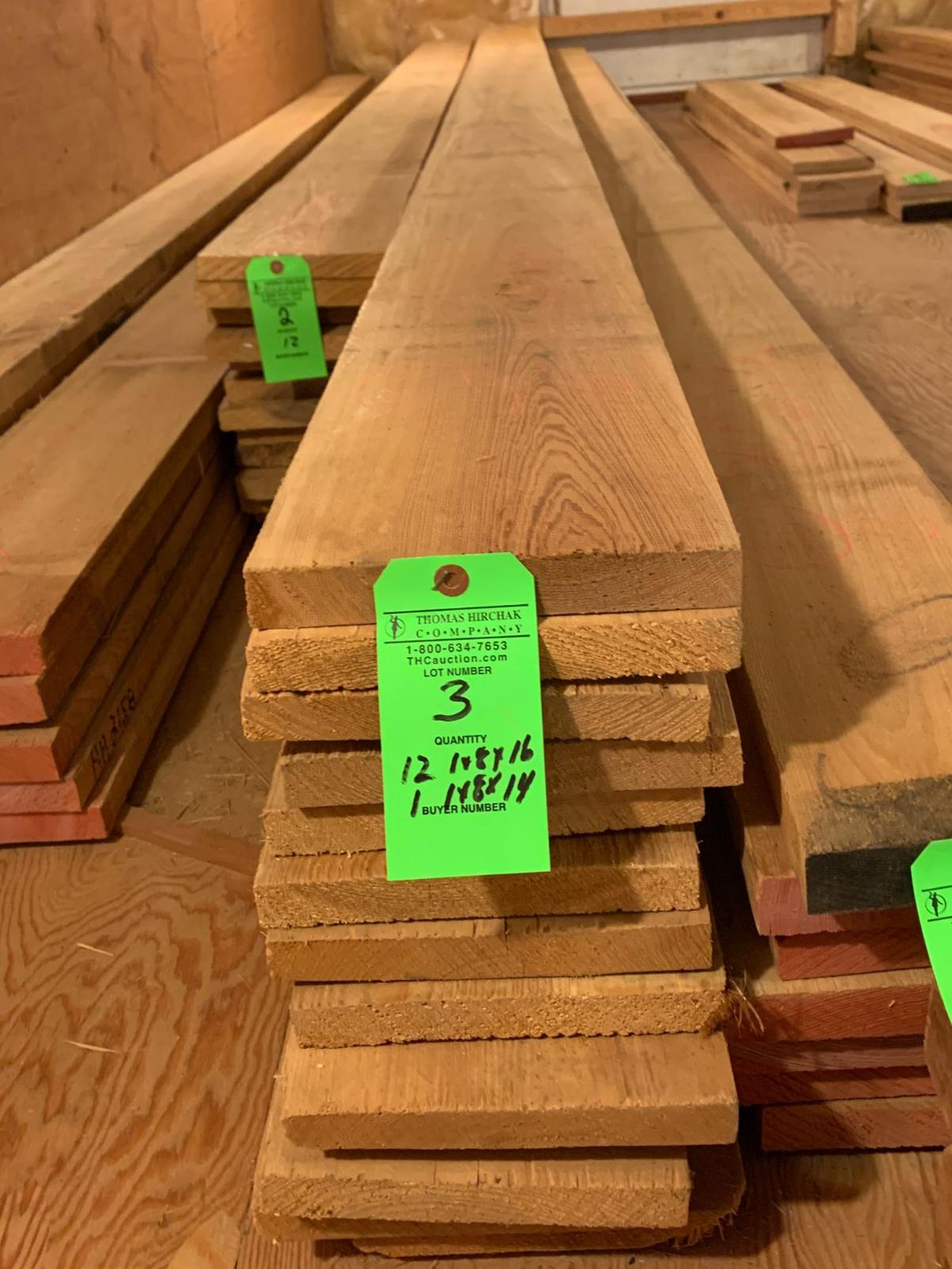 (13) Rough Cypress Boards, approx. 138 BF