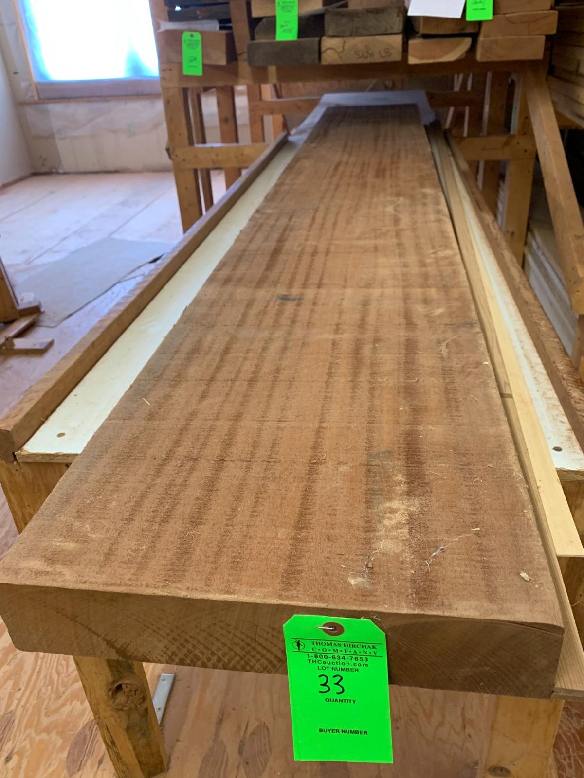 (1) Mahogany Board, approx. 34 BF