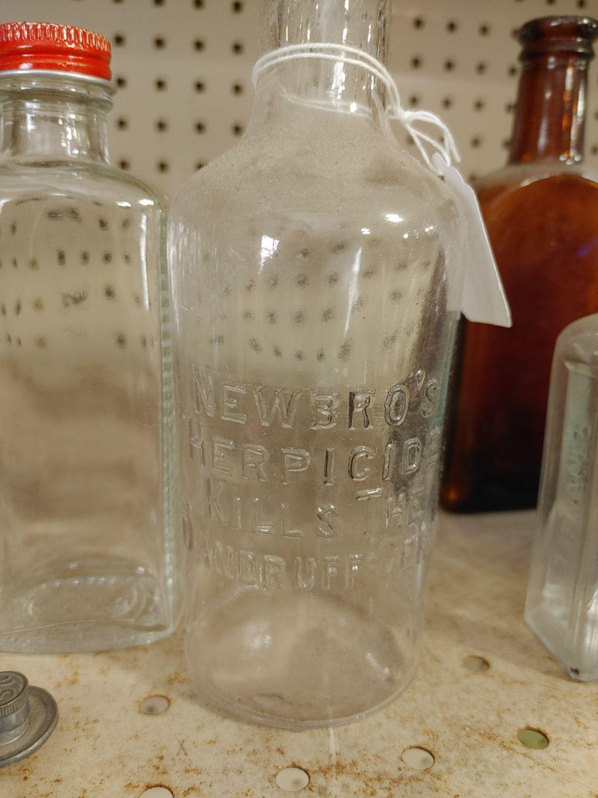 (18+/-) Vintage Advertising Bottles