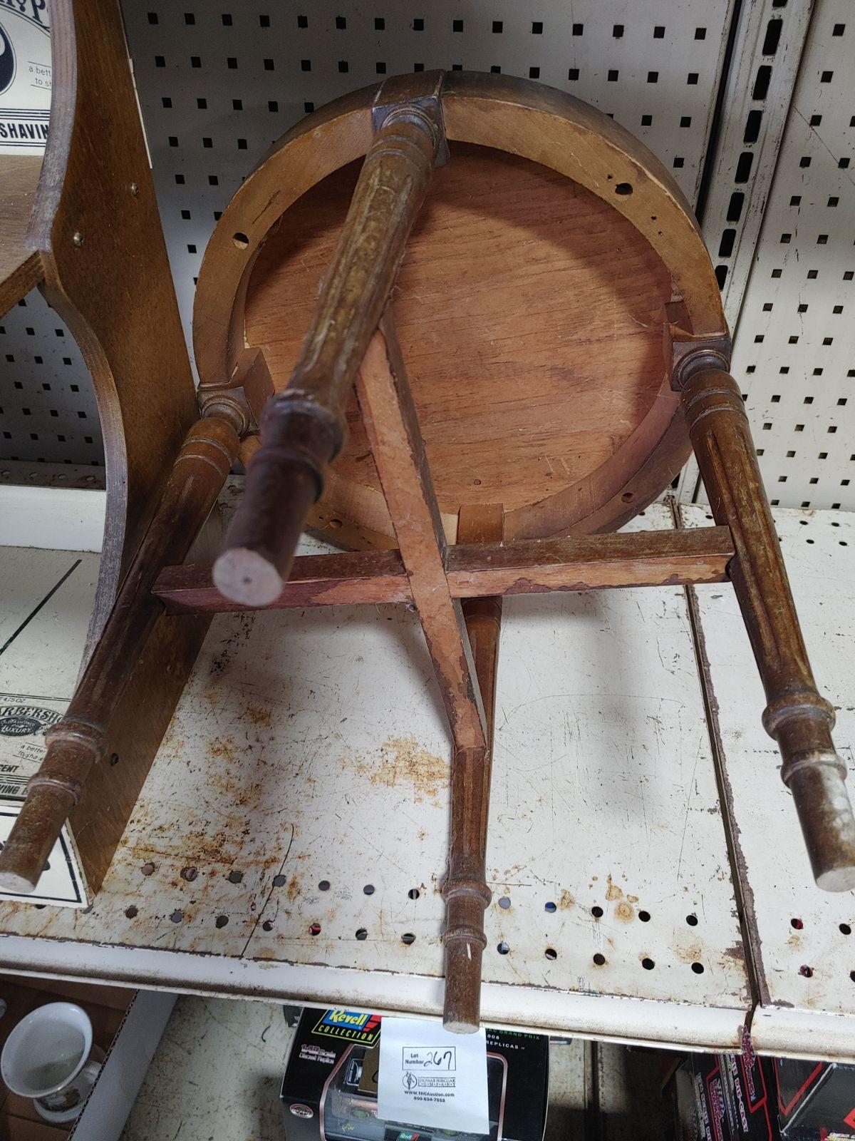 Back Bar Advertising Rack and Stool