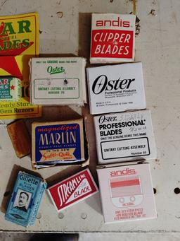 (20+/-) vintage Razor Blade Advertising Boxes