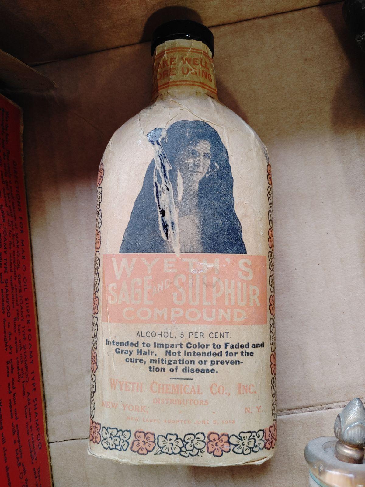 (6) Shaving and Apothocary Bottles