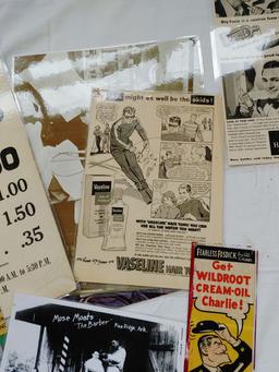 Asst. Barber Shop Ephemera & Advertising Pieces