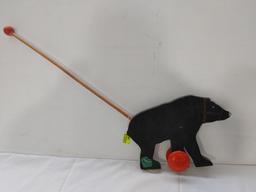 Childrens Pineheart Black Bear Rolling Toy