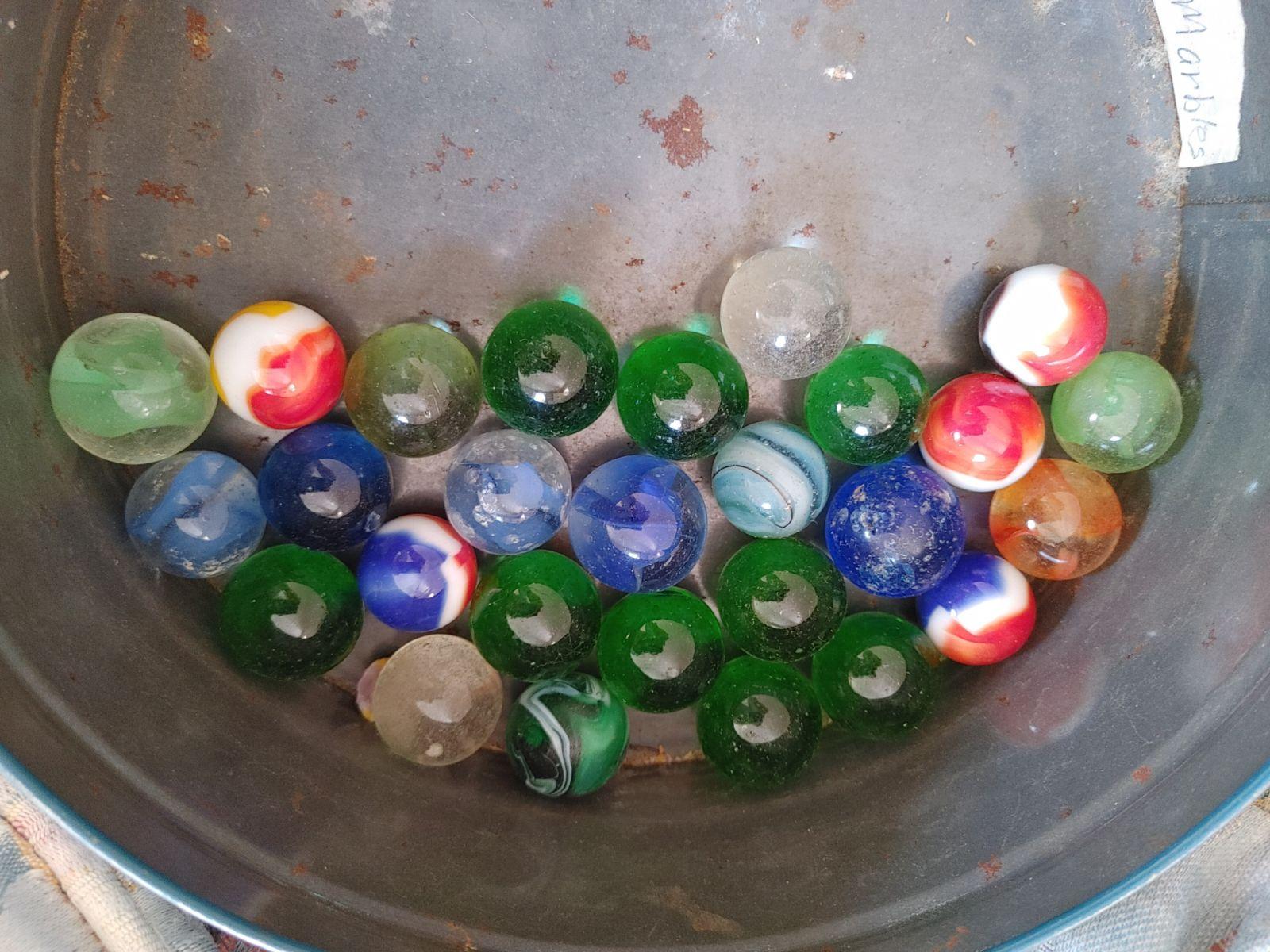 (28) Vintage Glass Marbles