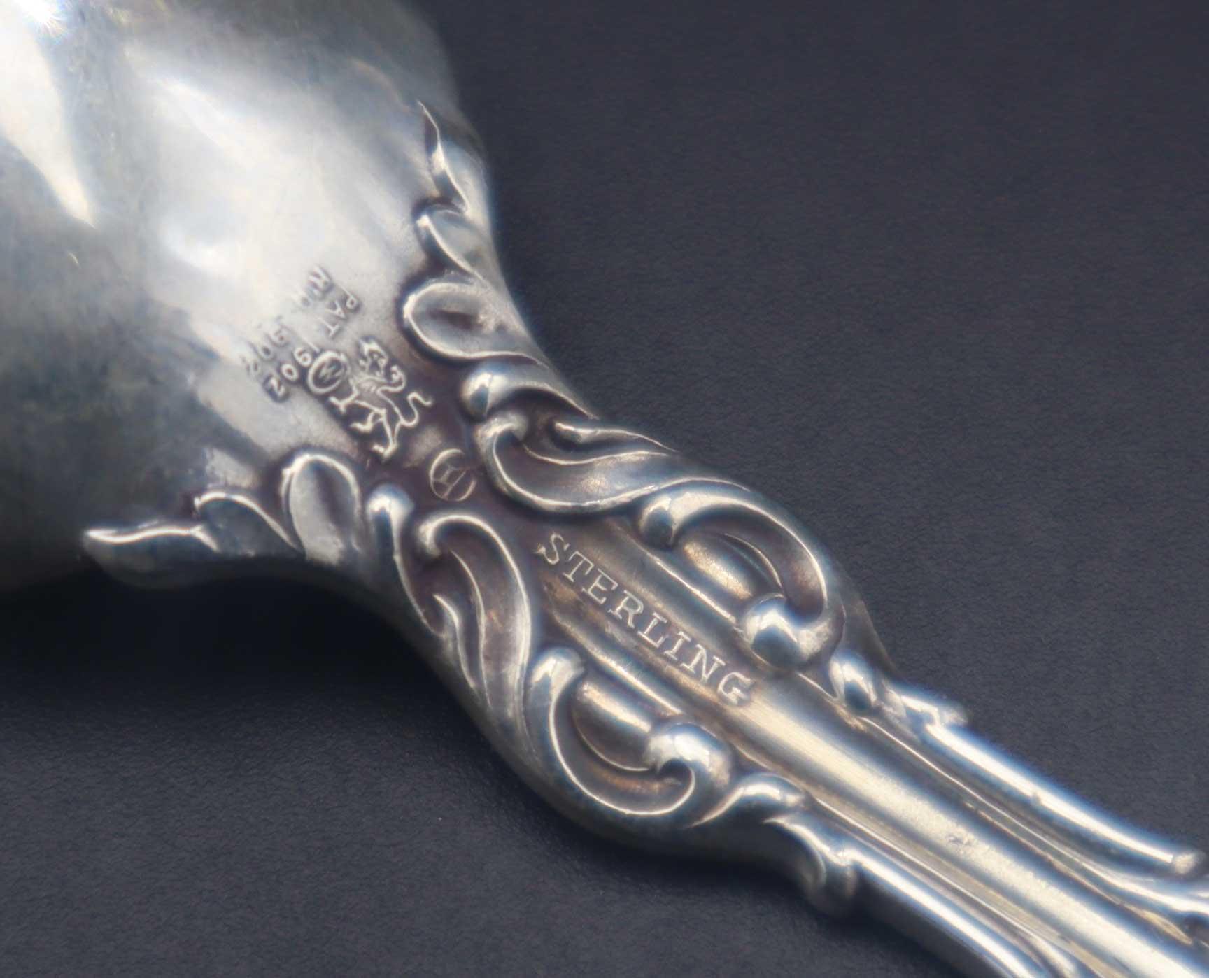 Gorham-Whiting Lily Pattern Sterling Silver Ice Cream Spoon