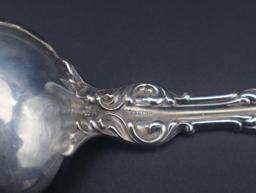 Pair of Gorham-Whiting Lily Pattern Sterling Silver Table Spoons