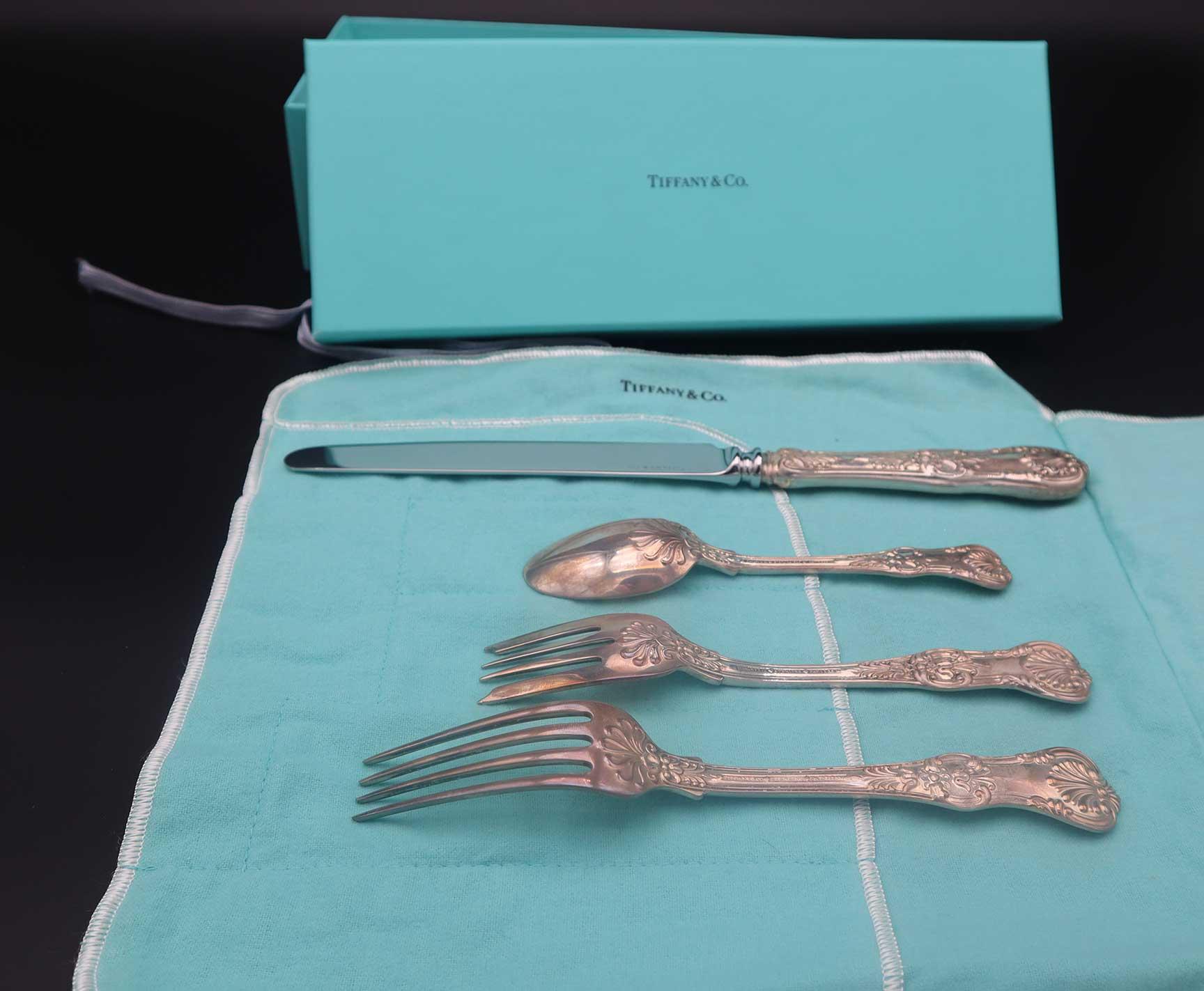 (5) Pieces of Tiffany & Co. English King Pattern Sterling Silver Flatware