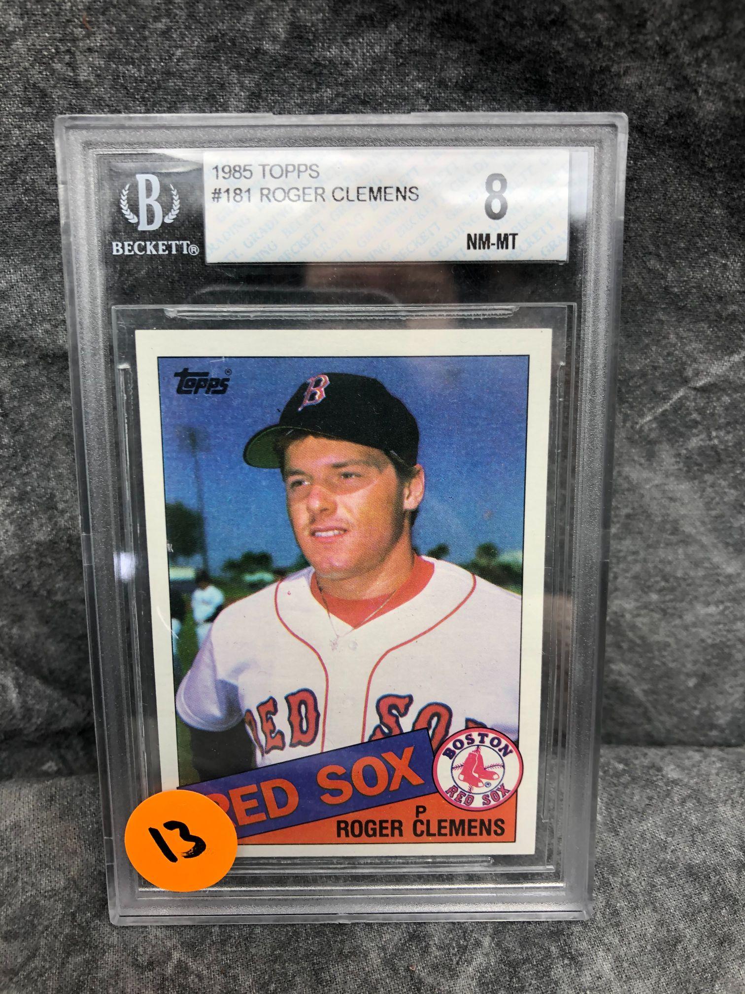 Graded Roger Clemens Rookie 8