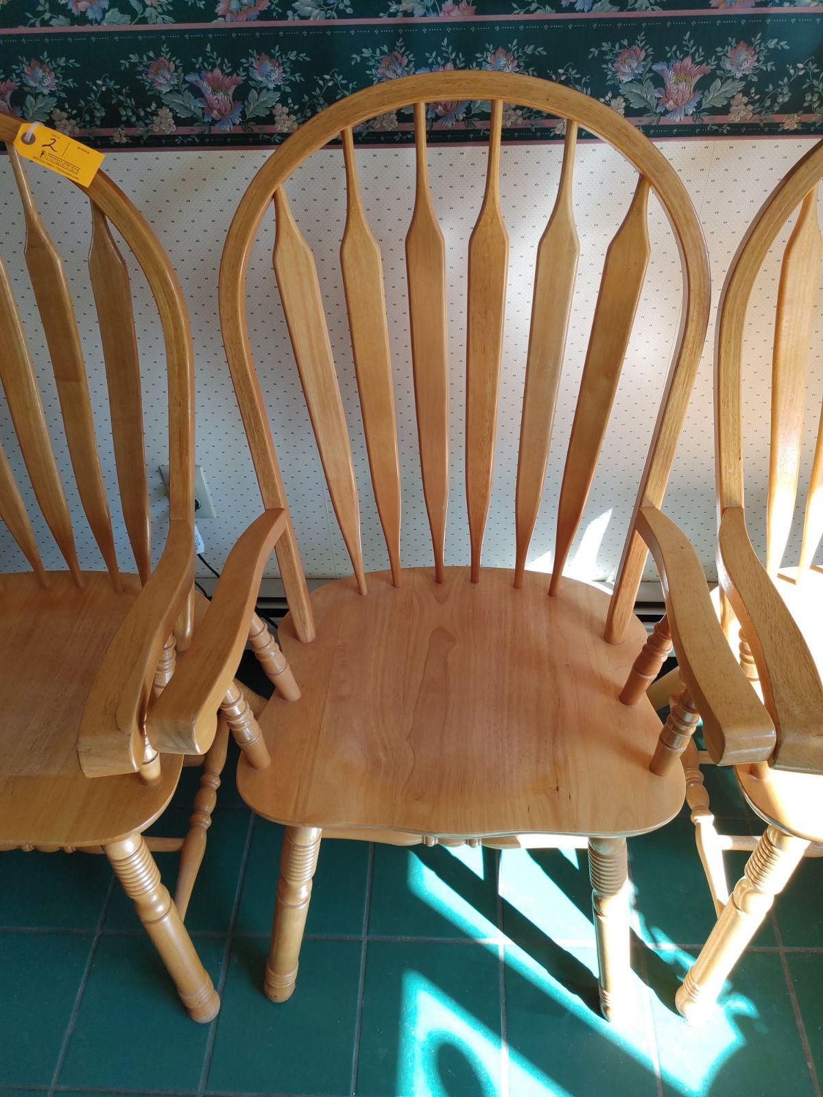 Set of 4 Hard Wood Chairs