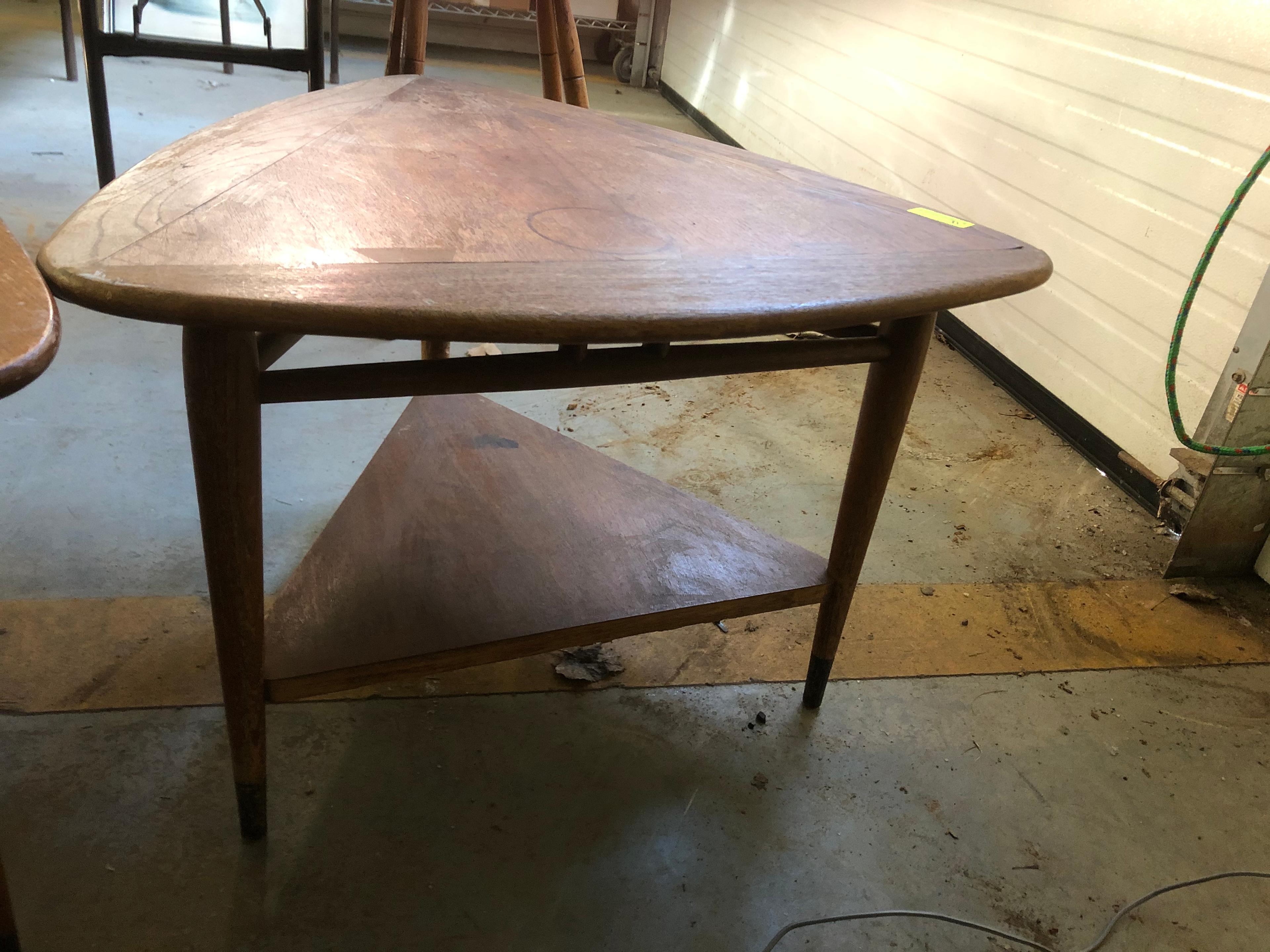 (3) Lane Walnut MCM Low Tables