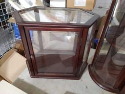 (2) Glass-Front Display Cabinets