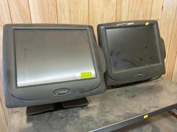 (2) Radiant System Monitors w/ Credit Card Swipe