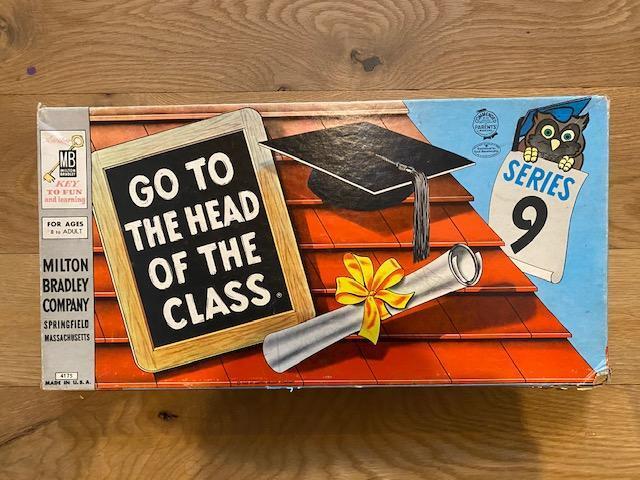 Vintage "Go to The Head of the Class" Board Game