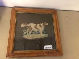 Needlepoint Portrait of Setter