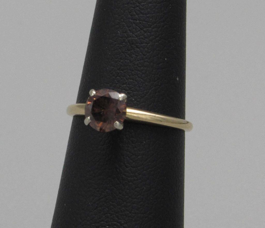 .80 Carat Brilliant Cut Chocolate Diamond Ring