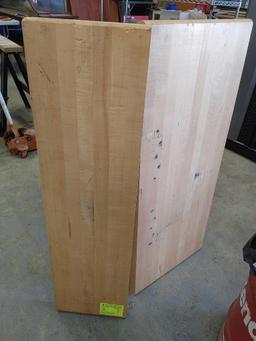 (2) Hardwood Benchtop Pieces