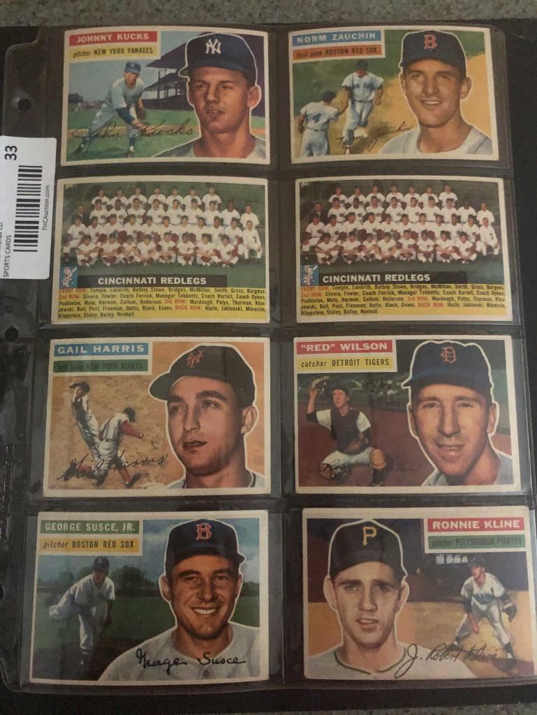 (8) 1956 Topps Baseball Cards