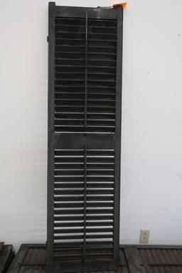 (17) Wood Shutters 61 1/2" x 17"