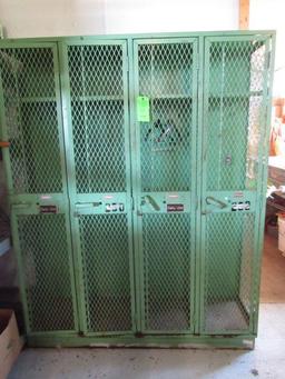 4-Door Pressed Metal Locker/Cabinet