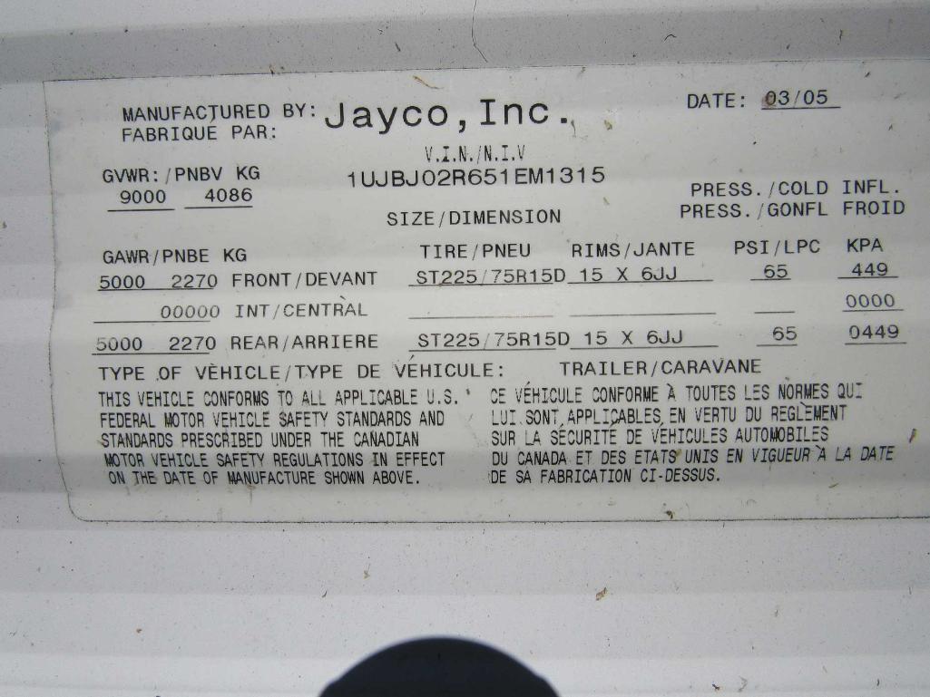 Jayco Jay Flight Model 31 BHS Camper / Travel Trailer