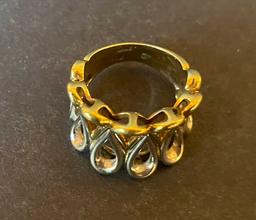 18K Yellow & White Gold Ring