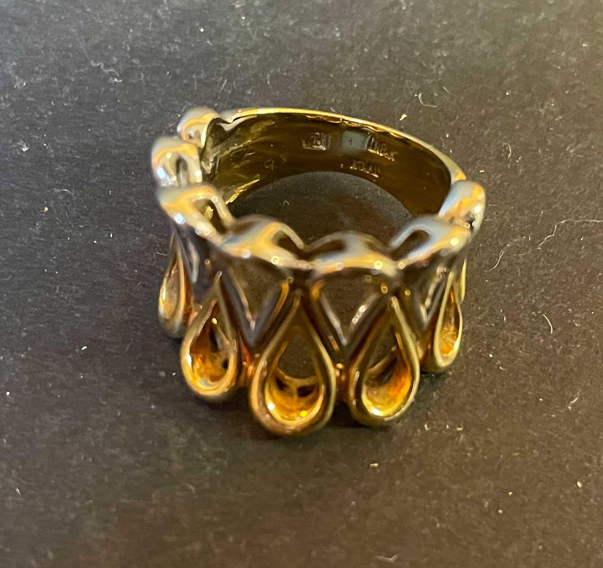 18K Yellow & White Gold Ring