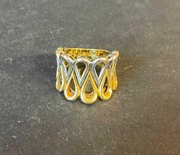 18K Yellow & White Gold Ring