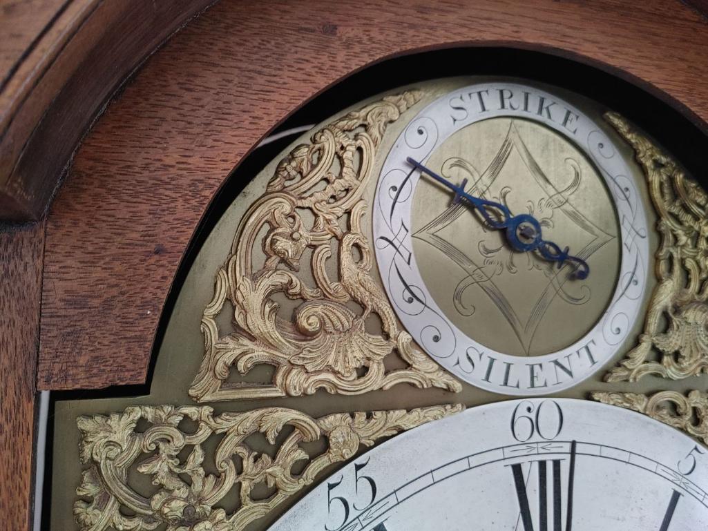 Antique Oak Tall Case Clock