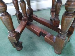 Antique Oak Gate Leg Drop Leaf Stand