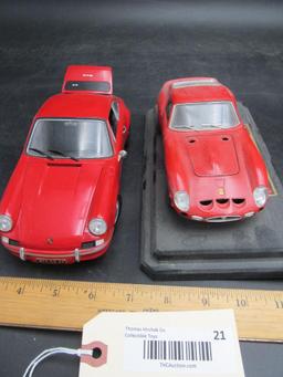 Diecast Bburago 1962 Ferrari 250 GTO & Diecast Jouef Evolution Porsche 911