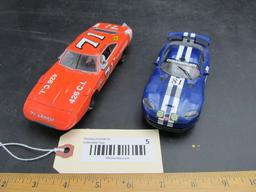 (2) Plastic Carrera Evolution Slot Cars