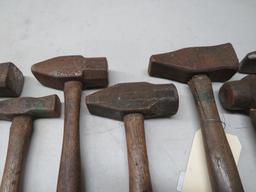 (8) Assorted Blacksmith's Hammers