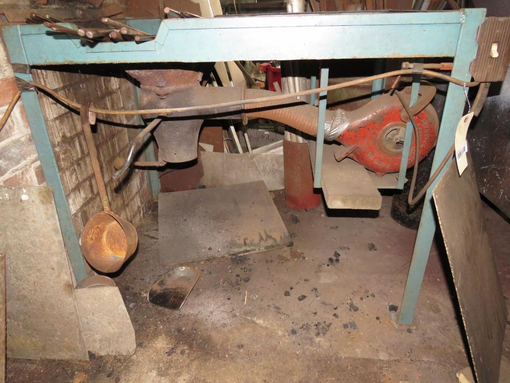 Coal Forge with Champion Electric Blower