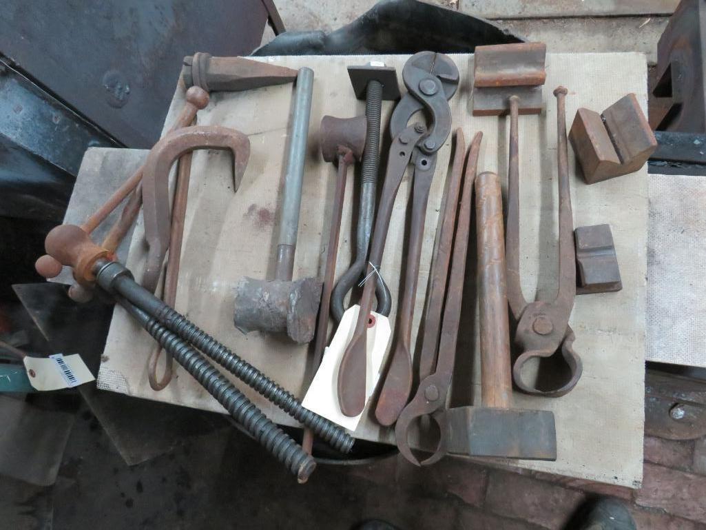 (10) Assorted Blacksmith's Tools