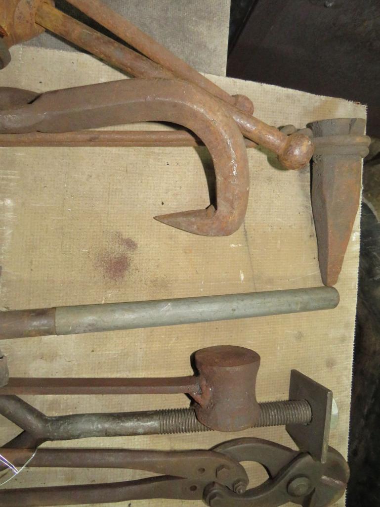 (10) Assorted Blacksmith's Tools