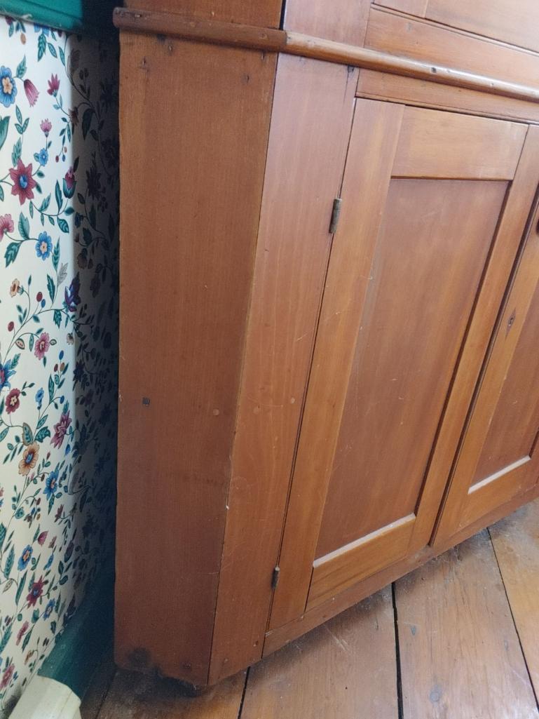 Antique Pine Corner Cupboard