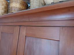 Antique Pine Corner Cupboard