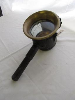 Brass & Tin Carriage Lantern With Red Rear Light