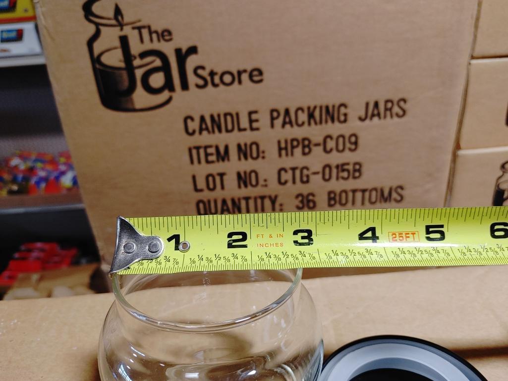 562+/- Glass Candle Packing Jars