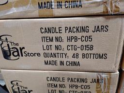 864+/- Glass Candle Packing Jars