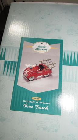 (5) Hallmark Classics Asst. Fire trucks Pedal Car Diecast Replicas