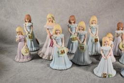 (18) Enesco Birthday Figurines Birth-16