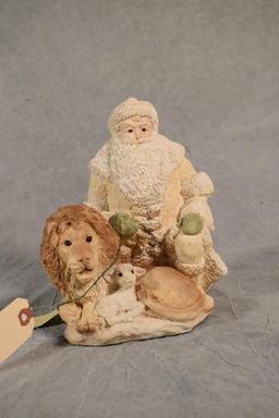 United Designs The Legend of Santa Claus Victorian Lion & Lamb Santa